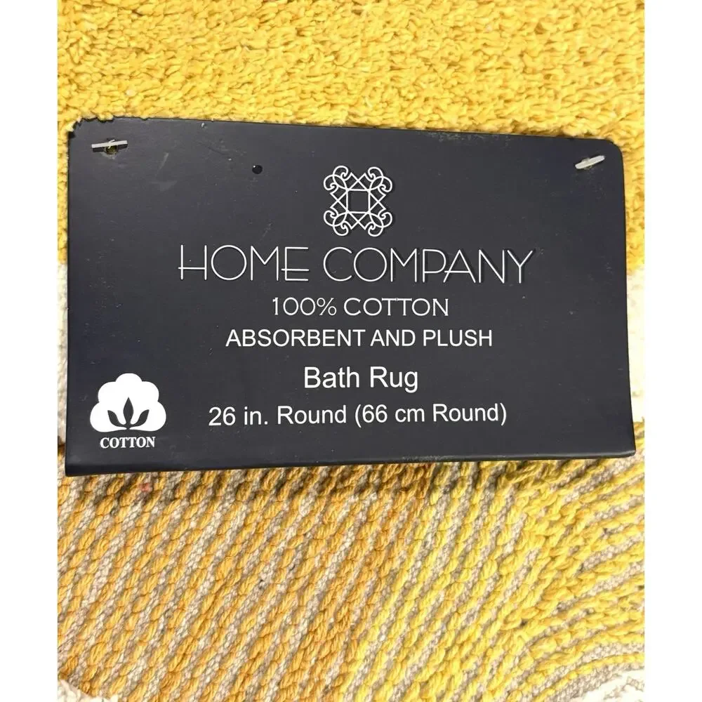 Rubber Duckie Duck Shaped Bath Rug Mat Absorbent 100% Cotton Washable Yellow NWT